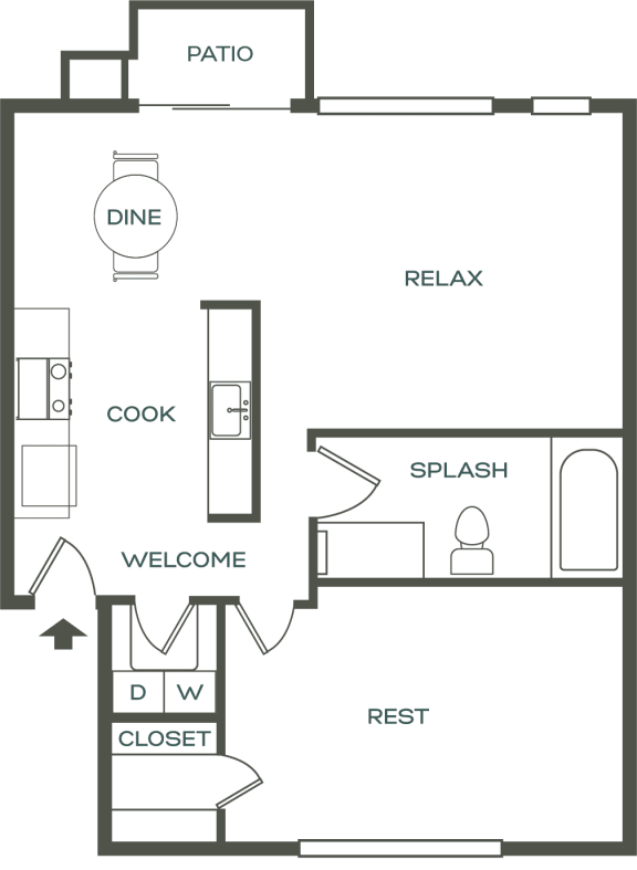 Floor Plans of Timbre Apartments in Lakewood, WA